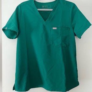 Figs Hunter Green Catarina Scrub Top